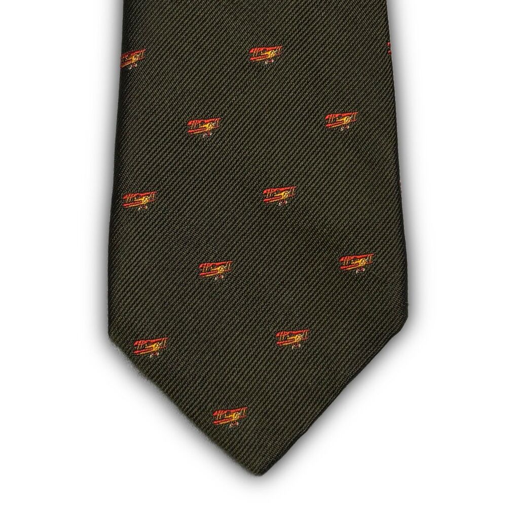 Vintage Resilio Aviation Green Tie